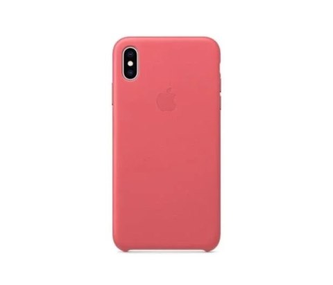 Apple Etui do Apple iPhone XS Max, kolor Czerwony Peony Pink - Leather Case Apple Etui do Apple iPhone XS Max, kolor Czerwony Peony Pink - Leather Case