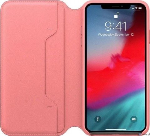 Apple Etui do Apple iPhone XS Max, kolor Zgaszony Róż - Leather Folio Case Apple Etui do Apple iPhone XS Max, kolor Zgaszony Róż - Leather Folio Case