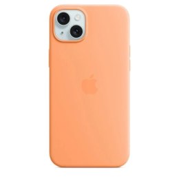 Apple Etui do iPhone 15 Plus Apple Silicone Case MagSafe Pomarańczowy Sorbet