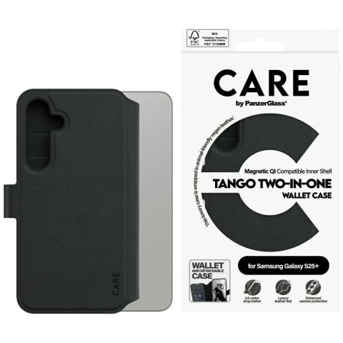 PanzerGlass Etui CARE do Samsung Galaxy S25+ by PanzerGlass Feature Tango Wallet 2w1 Czarny PanzerGlass Etui CARE do Samsung Galaxy S25+ by PanzerGlass Feature Tango Wallet 2w1 Czarny