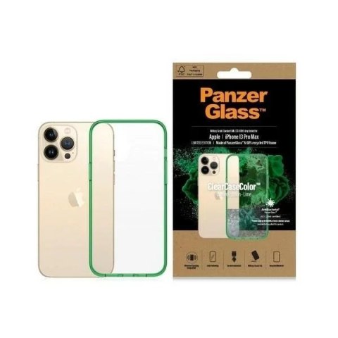 PanzerGlass Etui do iPhone 13 Pro Max PanzerGlass ClearCaseColor Antibacterial Lime PanzerGlass Etui do iPhone 13 Pro Max PanzerGlass ClearCaseColor Antibacterial Lime