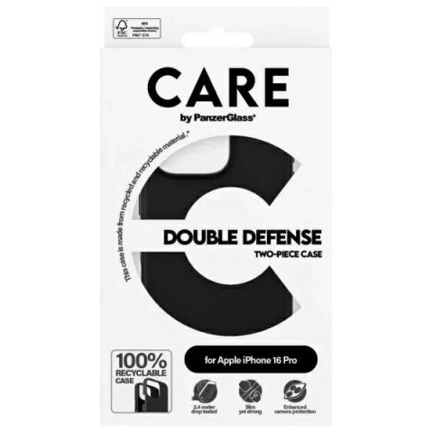 PanzerGlass Etui do iPhone 16 Pro CARE by PanzerGlass Double Defense Black PanzerGlass Etui do iPhone 16 Pro CARE by PanzerGlass Double Defense Black