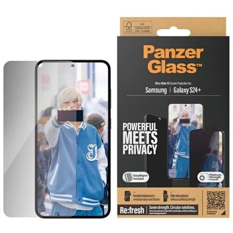 PanzerGlass Szkło hartowane 5D do Samsung Galaxy S24+ SAFE by PanzerGlass Privacy PanzerGlass Szkło hartowane 5D do Samsung Galaxy S24+ SAFE by PanzerGlass Privacy