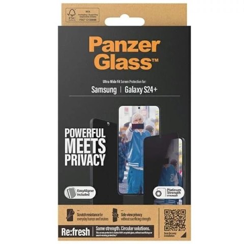 PanzerGlass Szkło hartowane 5D do Samsung Galaxy S24+ SAFE by PanzerGlass Privacy PanzerGlass Szkło hartowane 5D do Samsung Galaxy S24+ SAFE by PanzerGlass Privacy