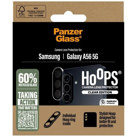 PanzerGlass Szkło hartowane do Samsung Galaxy A56 5G PanzerGlass Hoops Camera Lens Protector PanzerGlass Szkło hartowane do Samsung Galaxy A56 5G PanzerGlass Hoops Camera Lens Protector