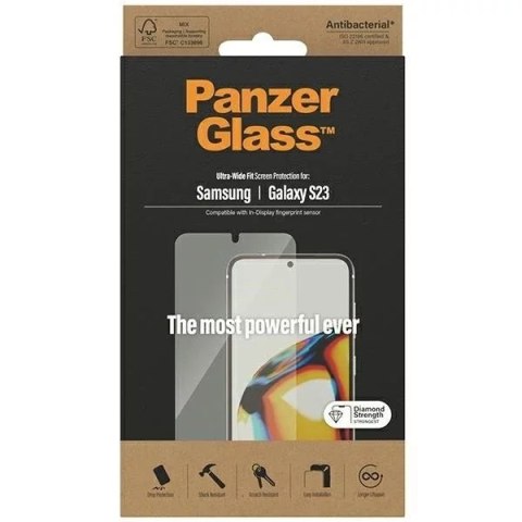 PanzerGlass Szkło hartowane do Samsung Galaxy S23 PanzerGlass Ultra-Wide Fit z CamSlider PanzerGlass Szkło hartowane do Samsung Galaxy S23 PanzerGlass Ultra-Wide Fit z CamSlider