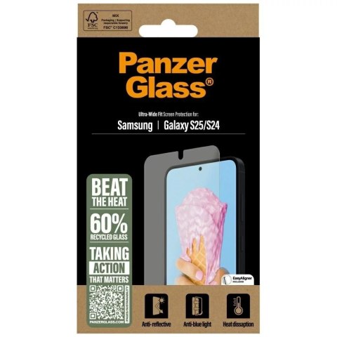 PanzerGlass Szkło hartowane do Samsung Galaxy S25 PanzerGlass All-in-One Ultra-Wide Fit PanzerGlass Szkło hartowane do Samsung Galaxy S25 PanzerGlass All-in-One Ultra-Wide Fit