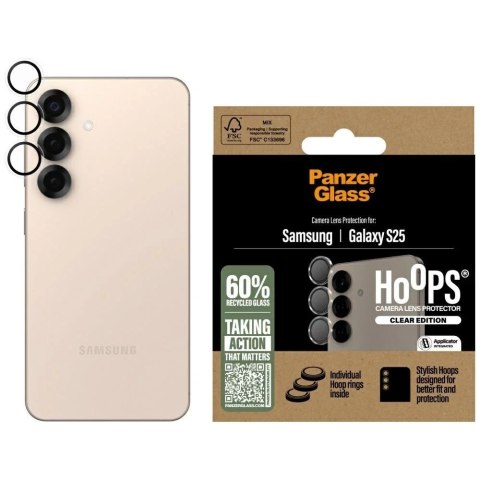 PanzerGlass Szkło hartowane do Samsung Galaxy S25 PanzerGlass Hoops Camera Lens Protector PanzerGlass Szkło hartowane do Samsung Galaxy S25 PanzerGlass Hoops Camera Lens Protector