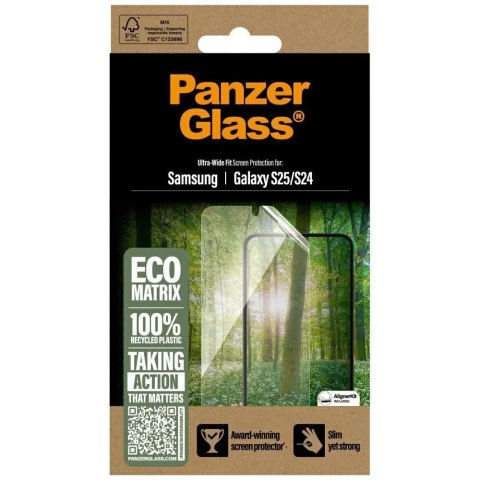 PanzerGlass Szkło hartowane do Samsung Galaxy S25 PanzerGlass Ultra-Wide Fit Eco Matrix PanzerGlass Szkło hartowane do Samsung Galaxy S25 PanzerGlass Ultra-Wide Fit Eco Matrix