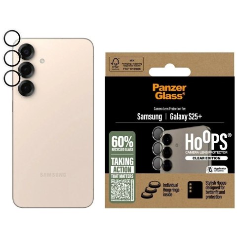 PanzerGlass Szkło hartowane do Samsung Galaxy S25+ Plus PanzerGlass Hoops Camera Lens Protector PanzerGlass Szkło hartowane do Samsung Galaxy S25+ Plus PanzerGlass Hoops Camera Lens Protector