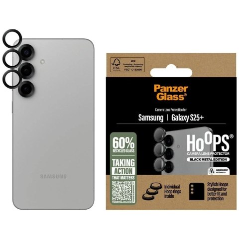 PanzerGlass Szkło hartowane do Samsung Galaxy S25+ Plus PanzerGlass Hoops Camera Lens Protector PanzerGlass Szkło hartowane do Samsung Galaxy S25+ Plus PanzerGlass Hoops Camera Lens Protector