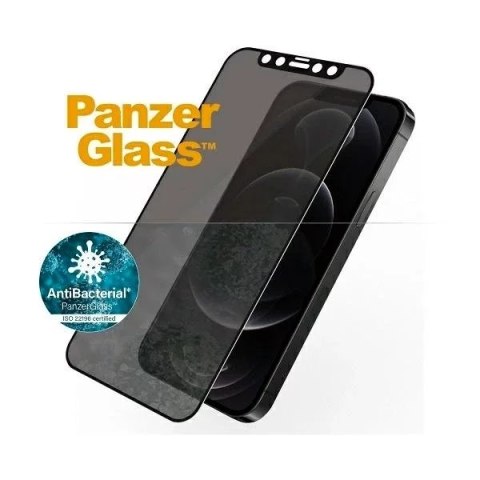 PanzerGlass Szkło hartowane do iPhone 12/12 Pro PanzerGlass Privacy E2E Super+ Czarny PanzerGlass Szkło hartowane do iPhone 12/12 Pro PanzerGlass Privacy E2E Super+ Czarny