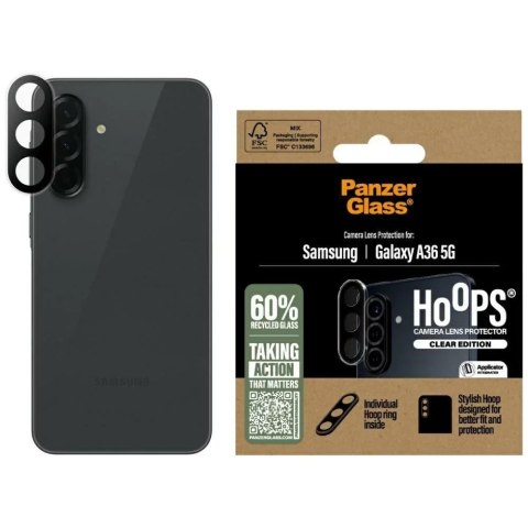 PanzerGlass Szkło hartowane na obiektyw PanzerGlass Hoops Lens Protector do Samsung Galaxy A36 5G przezroczysty PanzerGlass Szkło hartowane na obiektyw PanzerGlass Hoops Lens Protector do Samsung Galaxy A36 5G przezroczysty