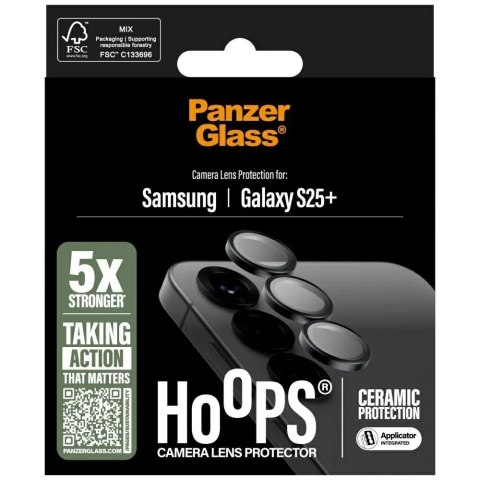 PanzerGlass Szkło na aparat do Samsung Galaxy S25+ Plus PanzerGlass Hoops Camera Lens Protector PanzerGlass Szkło na aparat do Samsung Galaxy S25+ Plus PanzerGlass Hoops Camera Lens Protector