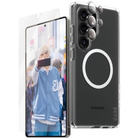 PanzerGlass Zestaw CARE Flagship 3w1 do Samsung Galaxy S25 Ultra Etui+Szkło+Uchwyt PanzerGlass Zestaw CARE Flagship 3w1 do Samsung Galaxy S25 Ultra Etui+Szkło+Uchwyt
