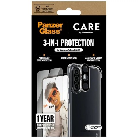 PanzerGlass Zestaw ochronny do Samsung Galaxy A36 5G CARE by PanzerGlass Flagship 3w1 PanzerGlass Zestaw ochronny do Samsung Galaxy A36 5G CARE by PanzerGlass Flagship 3w1