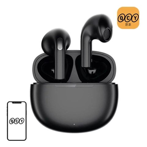 QCY Słuchawki bezprzewodowe TWS QCY T20 (czarne) - Bluetooth 5.3, ENC, IPX4 QCY Słuchawki bezprzewodowe TWS QCY T20 (czarne) - Bluetooth 5.3, ENC, IPX4