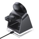Acefast Ładowarka indukcyjna 3w1 Acefast E17 MagSafe 15W + kabel USB-A USB-C - czarna