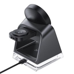 Acefast Ładowarka indukcyjna 3w1 Acefast E17 MagSafe 15W + kabel USB-A USB-C - czarna