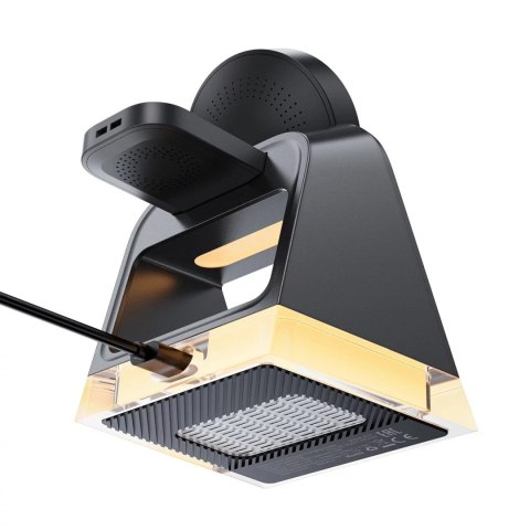 Acefast Ładowarka indukcyjna 3w1 Acefast E17 MagSafe 15W + kabel USB-A USB-C - czarna Acefast Ładowarka indukcyjna 3w1 Acefast E17 MagSafe 15W + kabel USB-A USB-C - czarna