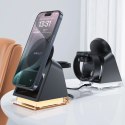 Acefast Ładowarka indukcyjna 3w1 Acefast E17 MagSafe 15W + kabel USB-A USB-C - czarna