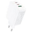 Acefast Ładowarka sieciowa Acefast szybka GaN 65W 2xUSB-C/USB-A PPS PD QC4+ biała