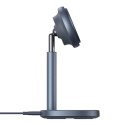 Baseus Ładowarka indukcyjna Baseus Orbit 2 Pro MagSafe Qi2 20W 2w1 z chłodzeniem szara
