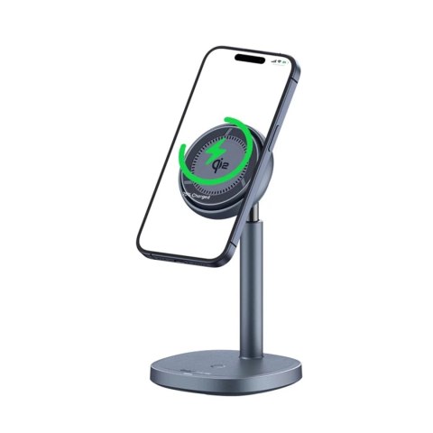 Baseus Ładowarka indukcyjna Baseus Orbit 2 Pro MagSafe Qi2 20W 2w1 z chłodzeniem szara Baseus Ładowarka indukcyjna Baseus Orbit 2 Pro MagSafe Qi2 20W 2w1 z chłodzeniem szara