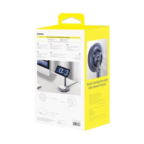 Baseus Ładowarka indukcyjna Baseus Orbit 2 Pro MagSafe Qi2 20W 2w1 z chłodzeniem szara Baseus Ładowarka indukcyjna Baseus Orbit 2 Pro MagSafe Qi2 20W 2w1 z chłodzeniem szara