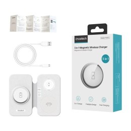 Choetech Ładowarka 3w1 Choetech T616-F Biała do iPhone Watch AirPods