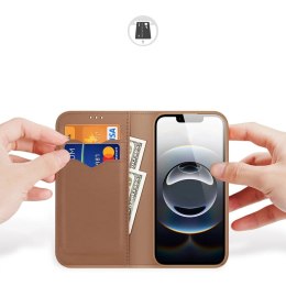Dux Ducis Etui ochronne do iPhone 16e Dux Ducis Hivo z klapką i ochroną RFID - brązowe