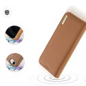 Dux Ducis Etui ochronne do iPhone 16e Dux Ducis Hivo z klapką i ochroną RFID - brązowe