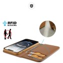 Dux Ducis Etui ochronne do iPhone 16e Dux Ducis Hivo z klapką i ochroną RFID - brązowe