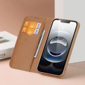 Dux Ducis Etui ochronne do iPhone 16e Dux Ducis Hivo z klapką i ochroną RFID - brązowe