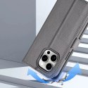 Dux Ducis Etui skórzane Dux Ducis Lawa na iPhone 15 Pro Max z MagSafe - szare