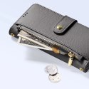 Dux Ducis Etui skórzane do iPhone 16 Pro Max Dux Ducis Lawa z portfelem MagSafe szare