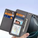 Dux Ducis Etui skórzane do iPhone 16 Pro Max Dux Ducis Lawa z portfelem MagSafe szare