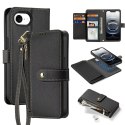 Dux Ducis Etui skórzane do iPhone 16e Dux Ducis Lawa Black z portfelem MagSafe czarne