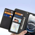 Dux Ducis Etui skórzane do iPhone 16e Dux Ducis Lawa Black z portfelem MagSafe czarne