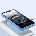 Dux Ducis Etui skórzane do iPhone 16e Dux Ducis Lawa z portfelem MagSafe błękitne