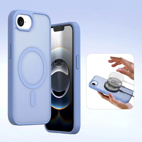 Dux Ducis Etui skórzane do iPhone 16e Dux Ducis Lawa z portfelem MagSafe błękitne Dux Ducis Etui skórzane do iPhone 16e Dux Ducis Lawa z portfelem MagSafe błękitne