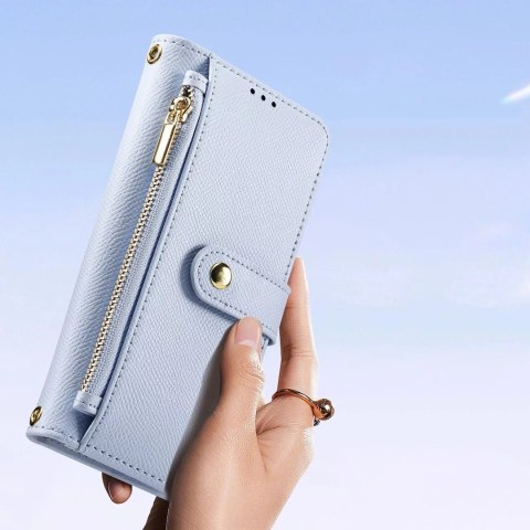 Dux Ducis Etui skórzane do iPhone 16e Dux Ducis Lawa z portfelem MagSafe błękitne Dux Ducis Etui skórzane do iPhone 16e Dux Ducis Lawa z portfelem MagSafe błękitne