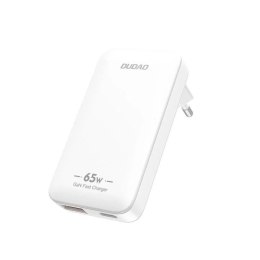 Dudao Ładowarka sieciowa GaN Dudao A65Q 65W USB-C/USB-A PD EU/US - biała