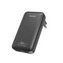 Dudao Ładowarka sieciowa podróżna GaN Dudao 65W USB-C/USB-A PD EU/US - czarna
