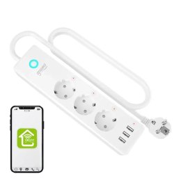 GOSUND Inteligentna listwa zasilająca WiFi Gosund P1 PLUS (3x AC, 3x USB-A)