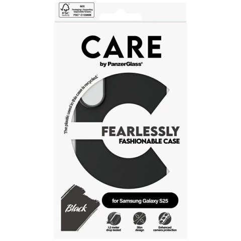 PanzerGlass Etui CARE do Samsung Galaxy S25 by PanzerGlass Fashion Black Plecki PanzerGlass Etui CARE do Samsung Galaxy S25 by PanzerGlass Fashion Black Plecki