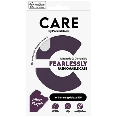 PanzerGlass Etui CARE do Samsung Galaxy S25 by PanzerGlass Fashion Plum Purple PanzerGlass Etui CARE do Samsung Galaxy S25 by PanzerGlass Fashion Plum Purple