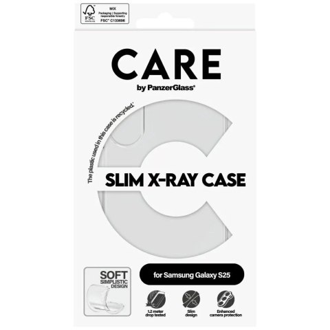PanzerGlass Etui CARE do Samsung Galaxy S25 by PanzerGlass Fashion X-Ray Przezroczysty PanzerGlass Etui CARE do Samsung Galaxy S25 by PanzerGlass Fashion X-Ray Przezroczysty