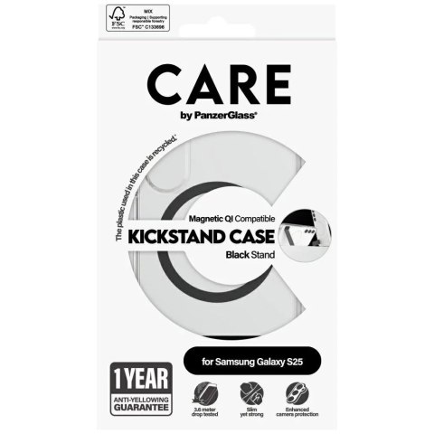 PanzerGlass Etui CARE do Samsung Galaxy S25 by PanzerGlass Kickstand Case Magnetic QI PanzerGlass Etui CARE do Samsung Galaxy S25 by PanzerGlass Kickstand Case Magnetic QI