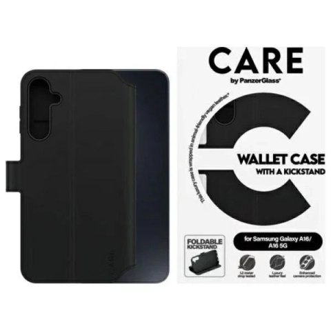 PanzerGlass Etui do Samsung Galaxy A16 CARE by PanzerGlass Feature Kickstand Wallet Czarny